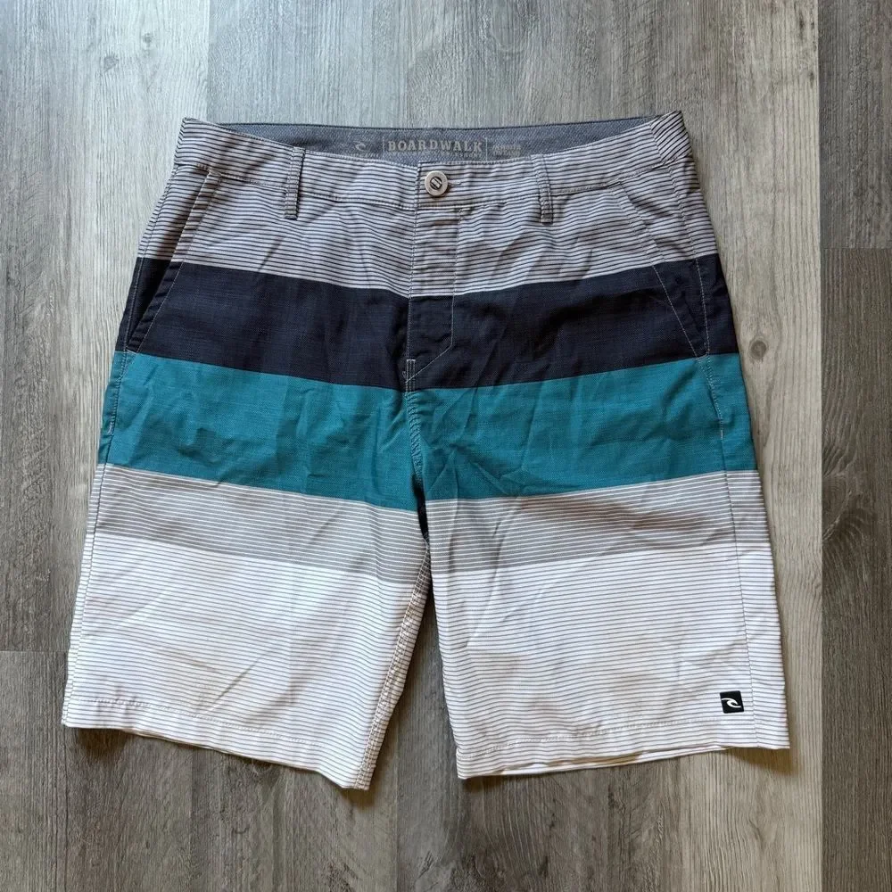 Rip Curl Boardwalk Swim Board Shorts Men’s 34 Waist Stripes